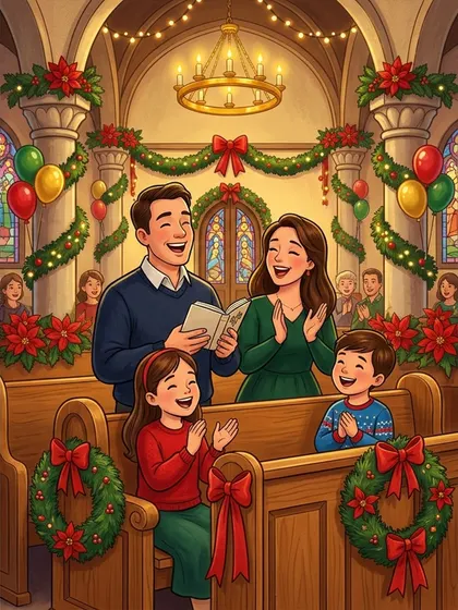 家族みんなで喜ぶクリスマス礼拝のぬりえのカラーのお手本