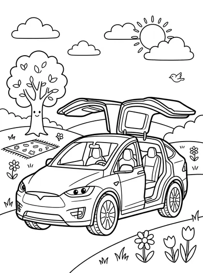 Easy Cars for Kids Coloring Pages — Printable Easy Cars for Kids Car ...